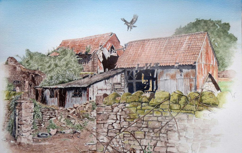 Altbough Barns by Martin Hazell