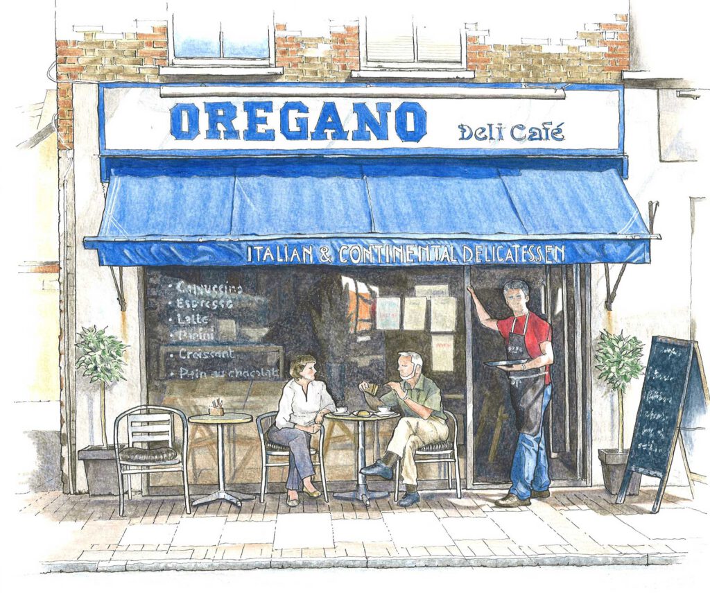 Oregano Cafe by Martin Hazell